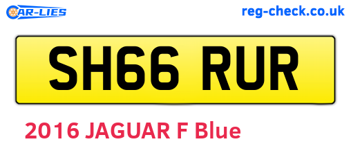 SH66RUR are the vehicle registration plates.
