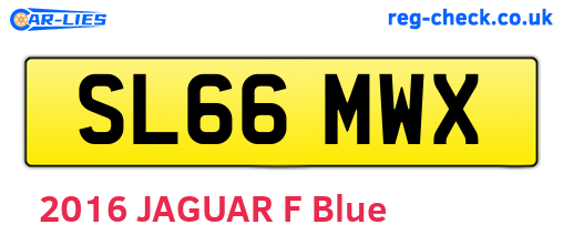 SL66MWX are the vehicle registration plates.