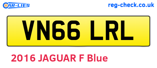 VN66LRL are the vehicle registration plates.