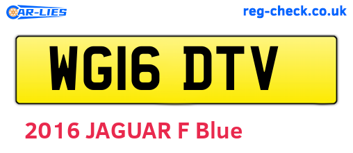 WG16DTV are the vehicle registration plates.