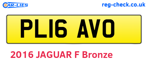 PL16AVO are the vehicle registration plates.