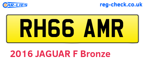 RH66AMR are the vehicle registration plates.
