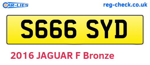 S666SYD are the vehicle registration plates.