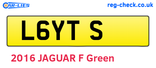 L6YTS are the vehicle registration plates.