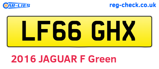 LF66GHX are the vehicle registration plates.