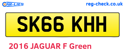 SK66KHH are the vehicle registration plates.