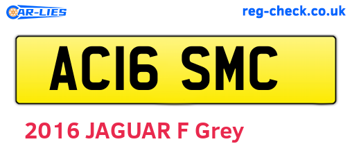 AC16SMC are the vehicle registration plates.