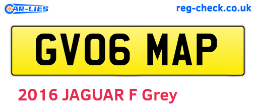 GV06MAP are the vehicle registration plates.