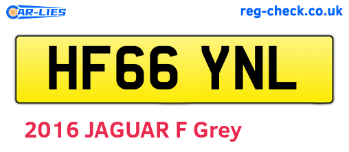 HF66YNL are the vehicle registration plates.