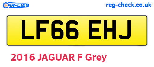 LF66EHJ are the vehicle registration plates.