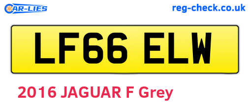 LF66ELW are the vehicle registration plates.