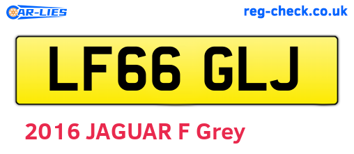 LF66GLJ are the vehicle registration plates.
