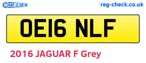 OE16NLF are the vehicle registration plates.