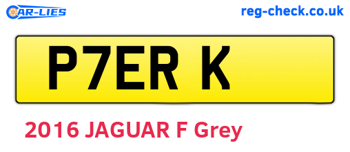 P7ERK are the vehicle registration plates.