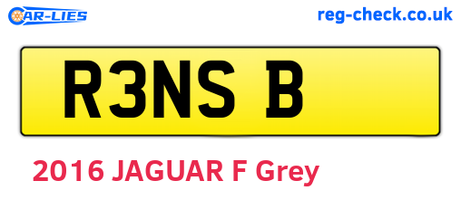 R3NSB are the vehicle registration plates.