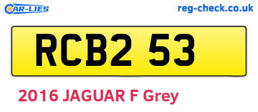 RCB253 are the vehicle registration plates.