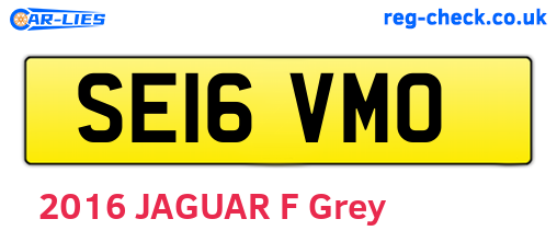 SE16VMO are the vehicle registration plates.