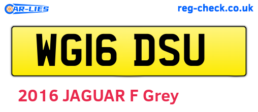 WG16DSU are the vehicle registration plates.