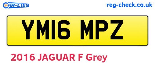 YM16MPZ are the vehicle registration plates.
