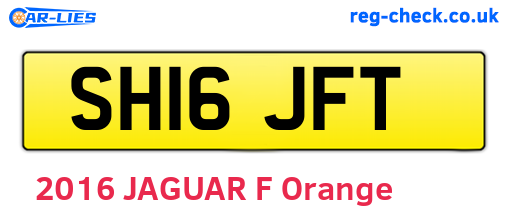 SH16JFT are the vehicle registration plates.
