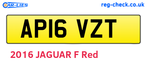 AP16VZT are the vehicle registration plates.