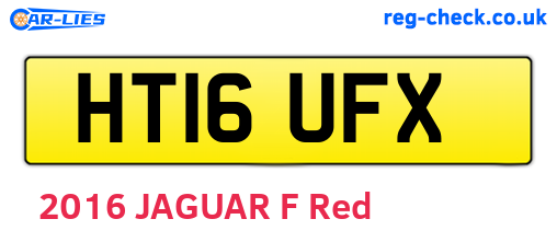 HT16UFX are the vehicle registration plates.