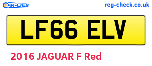 LF66ELV are the vehicle registration plates.