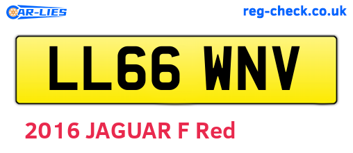 LL66WNV are the vehicle registration plates.