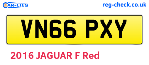 VN66PXY are the vehicle registration plates.