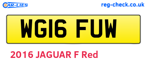 WG16FUW are the vehicle registration plates.
