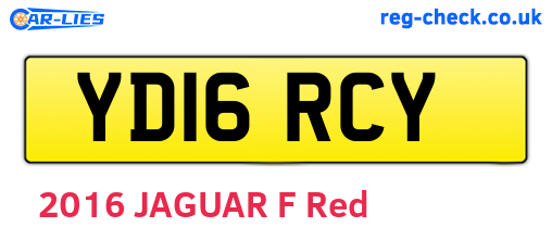 YD16RCY are the vehicle registration plates.