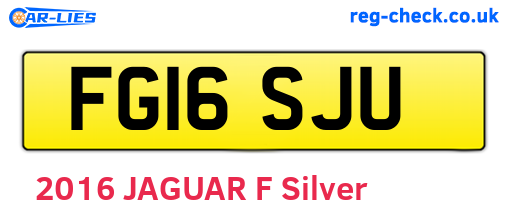 FG16SJU are the vehicle registration plates.