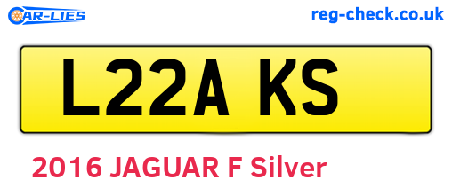 L22AKS are the vehicle registration plates.