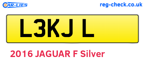 L3KJL are the vehicle registration plates.