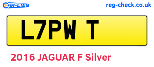L7PWT are the vehicle registration plates.