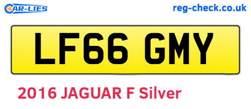 LF66GMY are the vehicle registration plates.