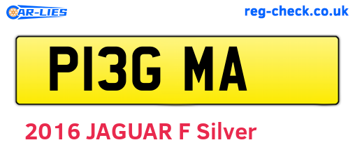 P13GMA are the vehicle registration plates.