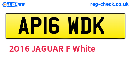 AP16WDK are the vehicle registration plates.