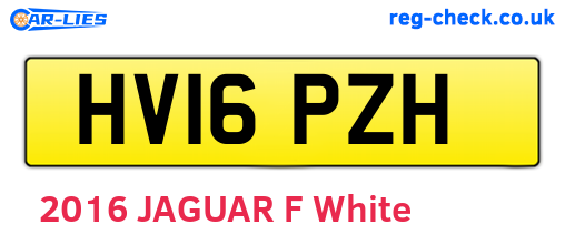 HV16PZH are the vehicle registration plates.