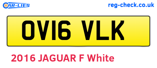 OV16VLK are the vehicle registration plates.
