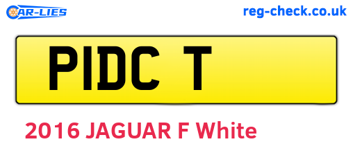 P1DCT are the vehicle registration plates.