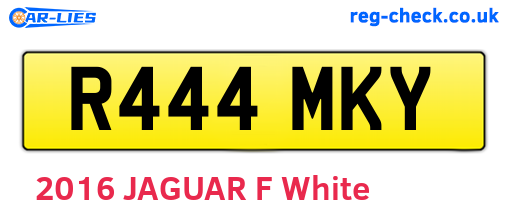 R444MKY are the vehicle registration plates.