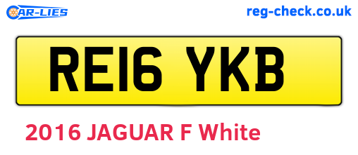 RE16YKB are the vehicle registration plates.
