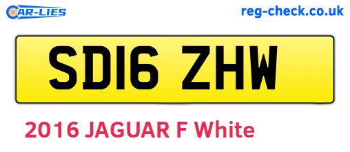 SD16ZHW are the vehicle registration plates.