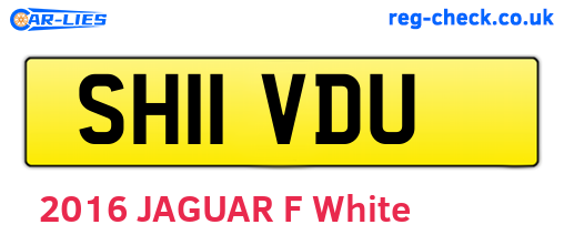 SH11VDU are the vehicle registration plates.