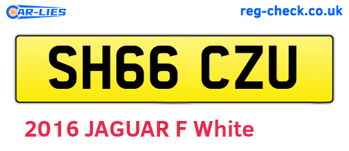SH66CZU are the vehicle registration plates.