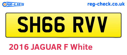 SH66RVV are the vehicle registration plates.