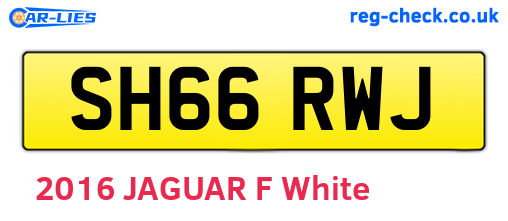 SH66RWJ are the vehicle registration plates.