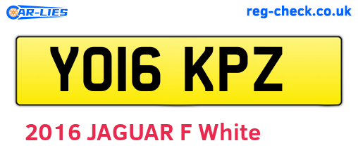 YO16KPZ are the vehicle registration plates.