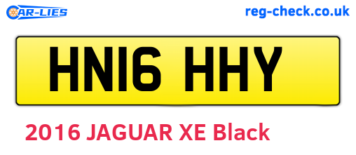 HN16HHY are the vehicle registration plates.